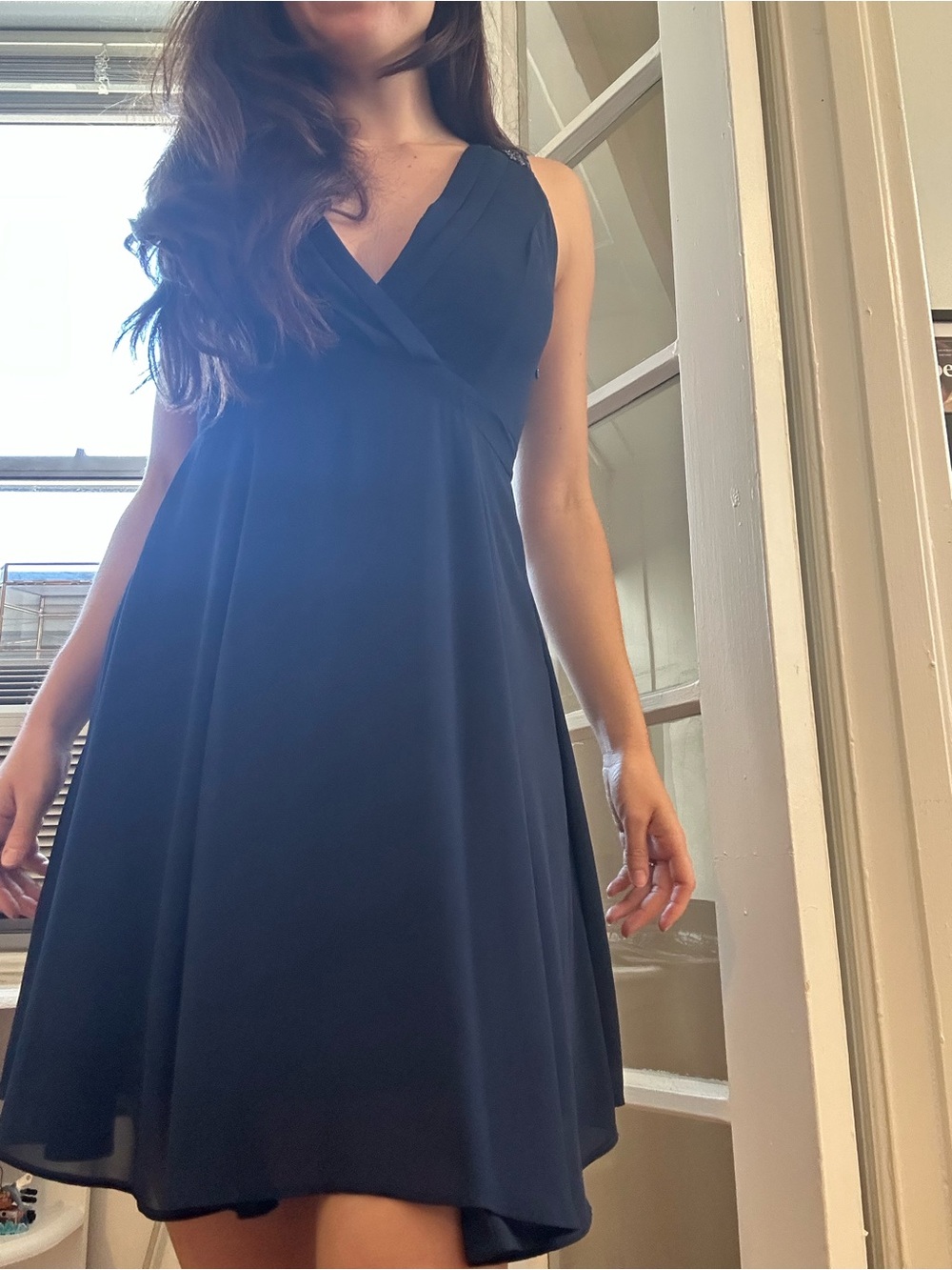 Nikibiki Navy Sleeveless V-Neck Cocktail Mini Dress
